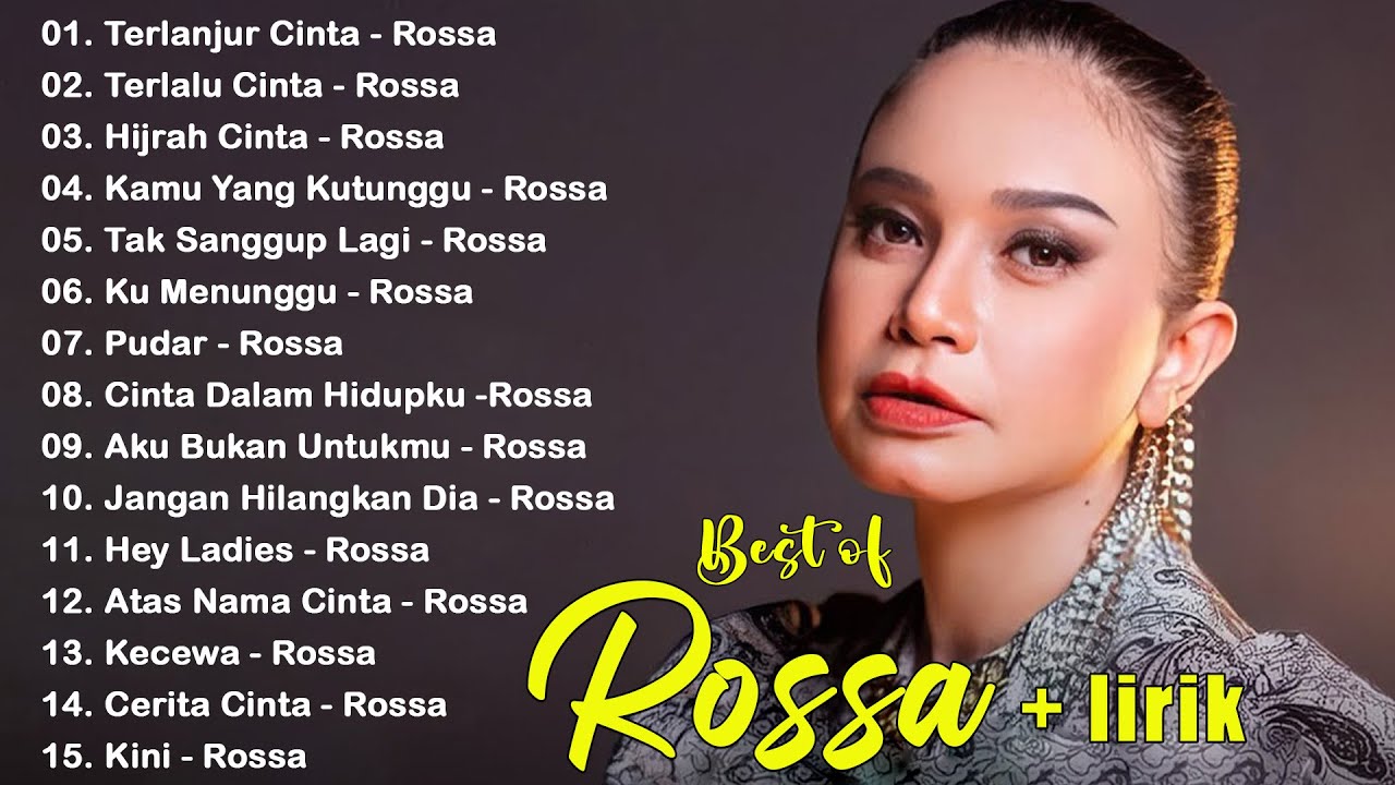 Rossa [ Full Album Terbaik 2025 ] Lagu Indonesia Terpopuler Sepanjang Masa ( full lirik )