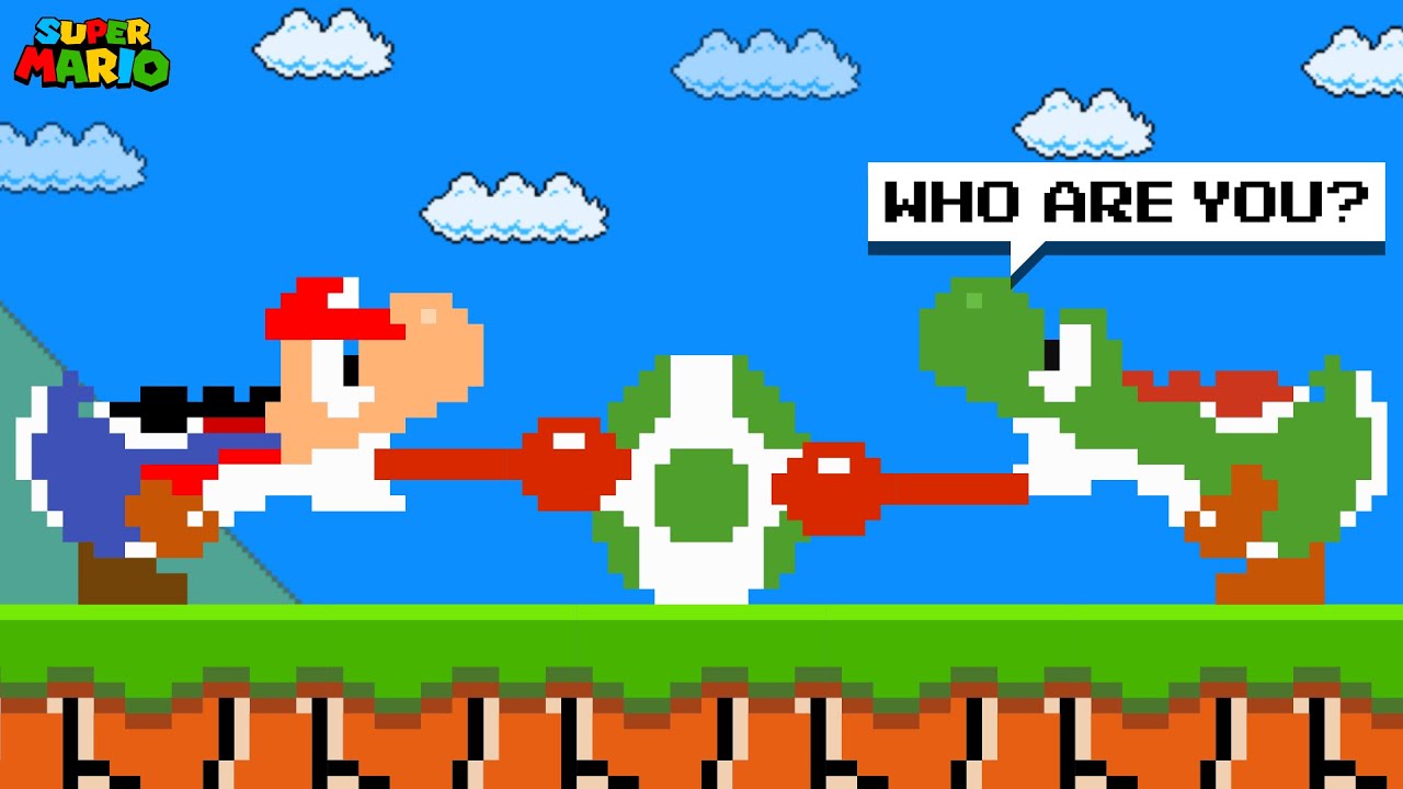 Super Mario Bros., but Mario Can FAKE Everything He Touches!