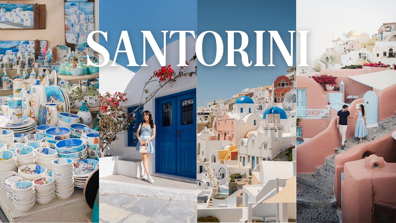 Santorini vlog 🇬🇷 Oia, Ammoudi Bay, amazing Greek food, shopping, wine tasting