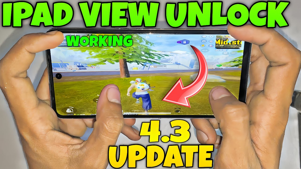 IPAD VIEW PROBLEM FIX ✅ | Ipad view Unlock in 4.3 UPDATE PUBG & Bgmi | ipad view PUBG Mobile 4.3 