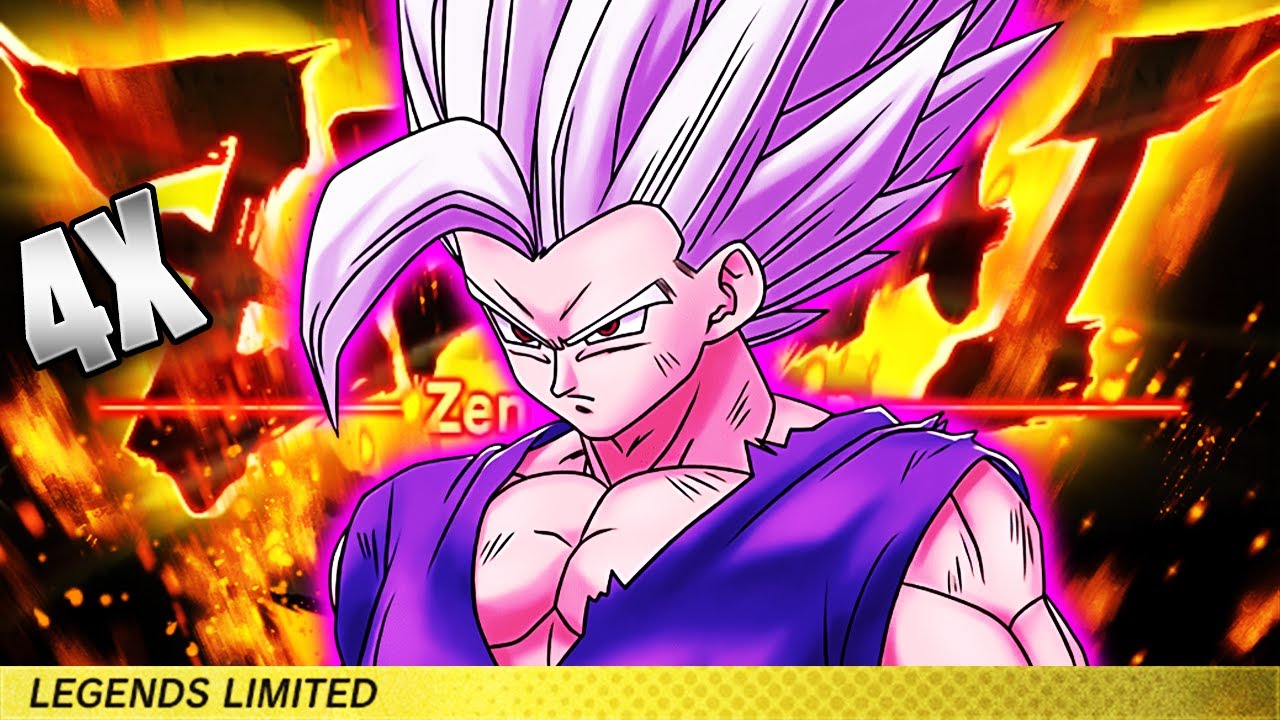 THE BEAST!! 4x ZENKAI BUFFED LF BEAST GOHAN! - Dragon Ball Legends