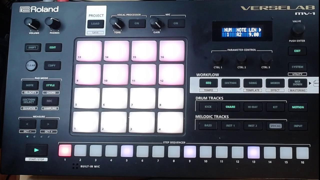 Roland Verselab MV 1 (Verselab Chord Issue) How to Use the Roland VERSELAB MV 1
