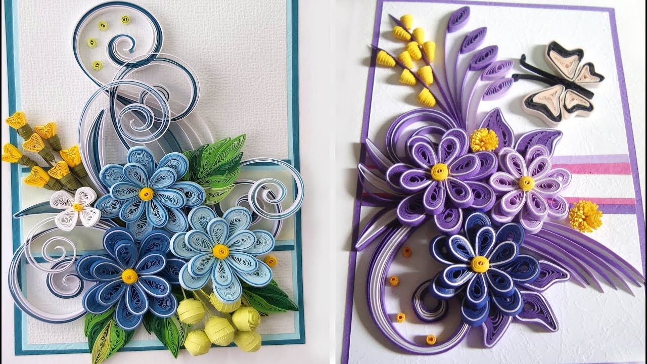 Quilling Flower V14 Tutorial | DIY Paper FLower Home Decoration