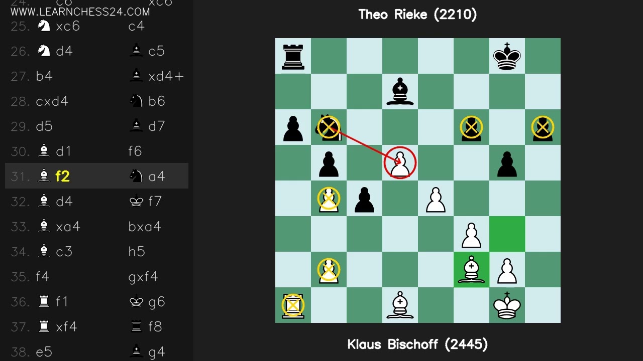نظام-لندن: Klaus Bischoff (2445) vs Theo Rieke (2210)