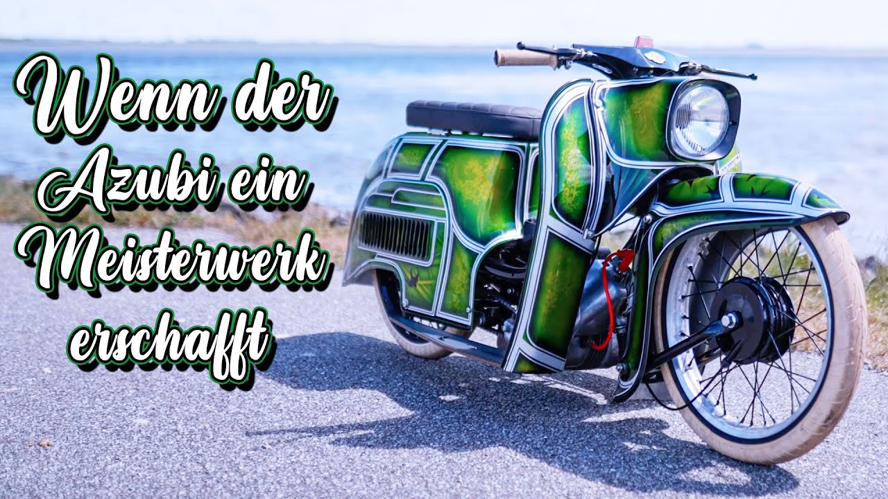 24/23 | Brutale Arbeit eines Lehrlings | Custom Paint Simson Schwalbe | Sourkrauts