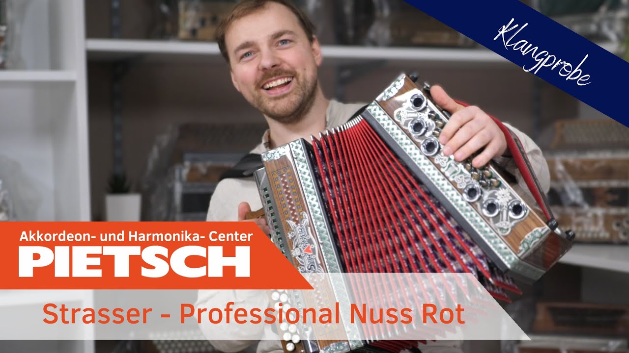 Steirische Harmonika - Strasser Professional Nuss Rot - Klangprobe