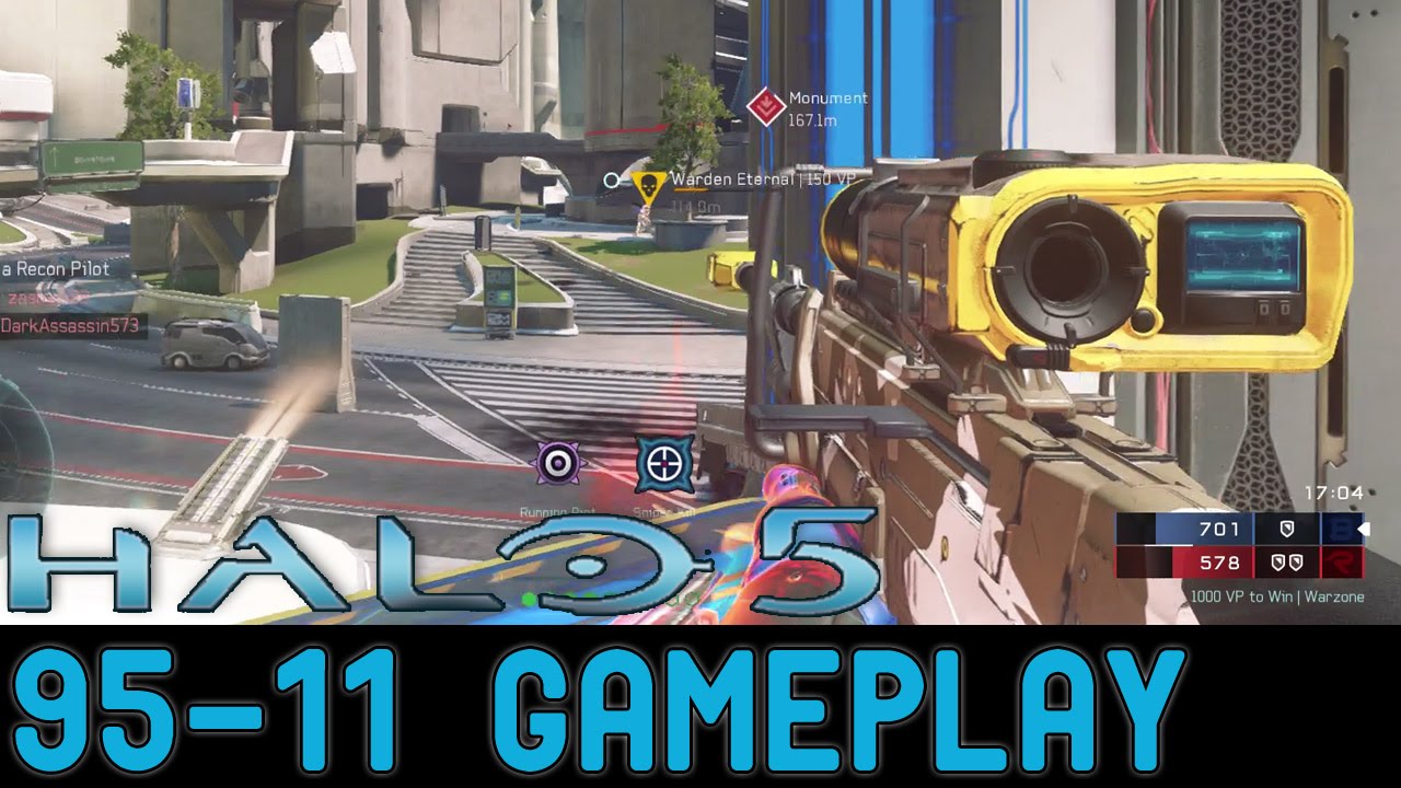 Halo 5: Guardians - 95-11 Warzone Gameplay with Nornfang/Prophet's Bane/Banshee Ultra/Blaze of Glory