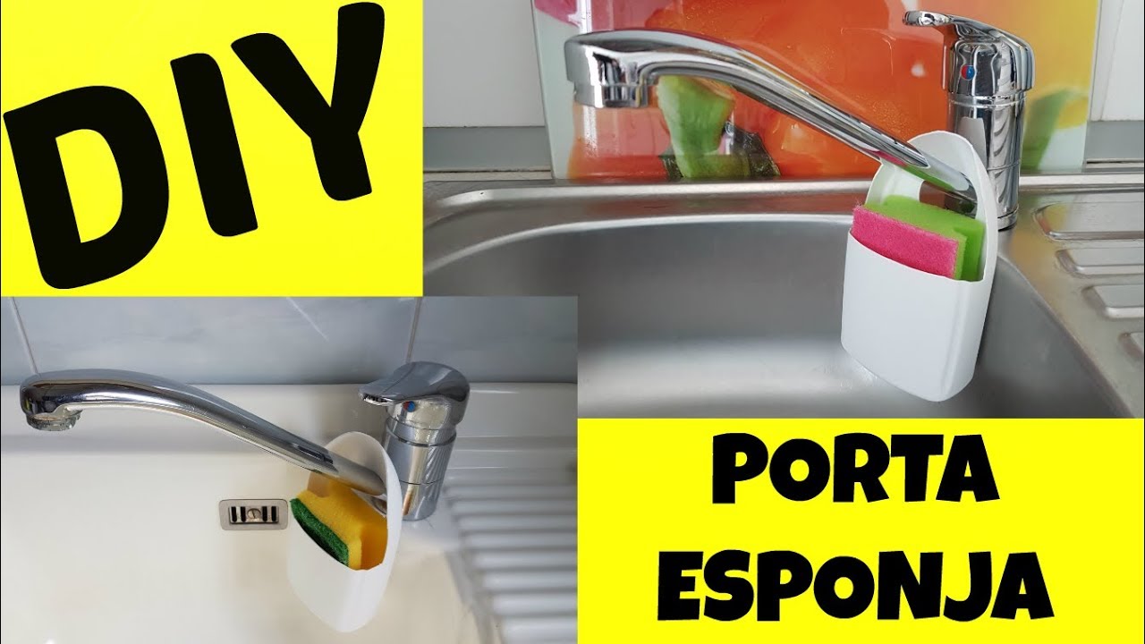 DIY | Porta ESPONJA | IDEIAS com GARRAFA PLASTICA ( RECICLÁVEIS ) Super Fácil