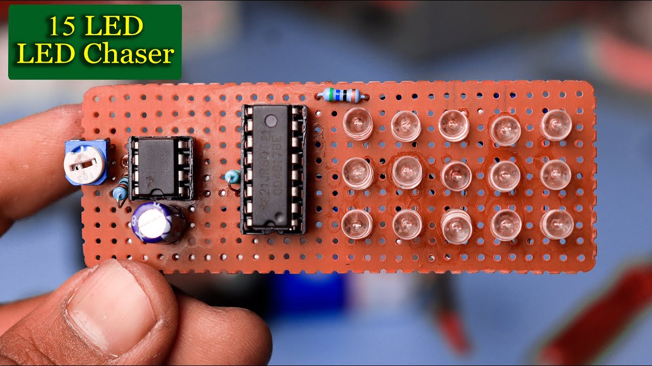 Amazing Electronic LED Project Using CD4017 IC || utsource