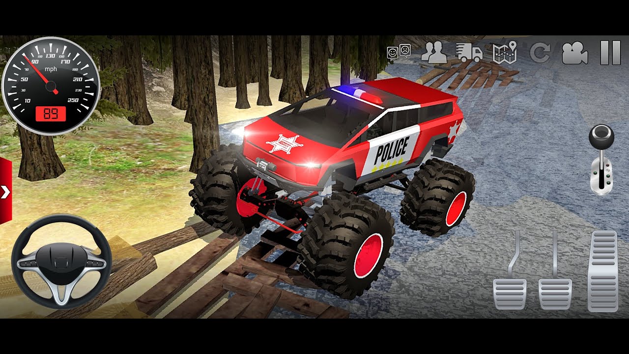 Insane! Juegos De Carros - Police Monster Truck Impossible Driver #8 - US Car Stunts Racing Android