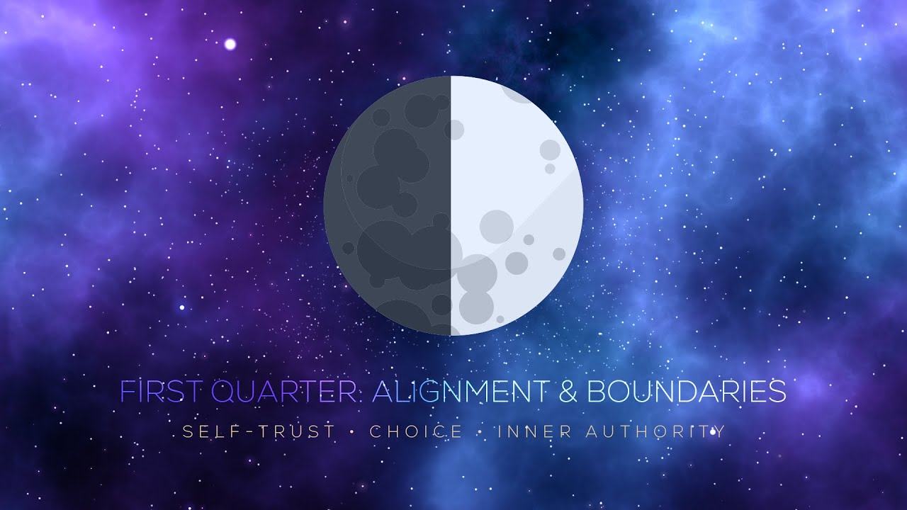 🌓 FIRST QUARTER: Alignment & Boundaries | Self-trust • Choice • Inner authority