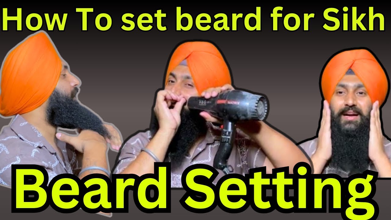 How To set beard for Sikh | How to Perfectly Tie to beard | beard setting | Manage beard hairs