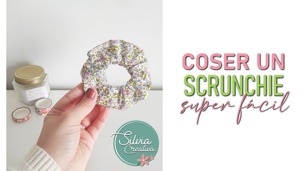 Coser un SCRUNCHIE - super f&aacute;cil - coletero - accesorios para el pelo