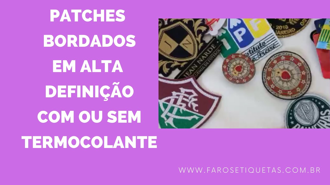 PATCHES BORDADOS - COM TERMO OU NÃO!