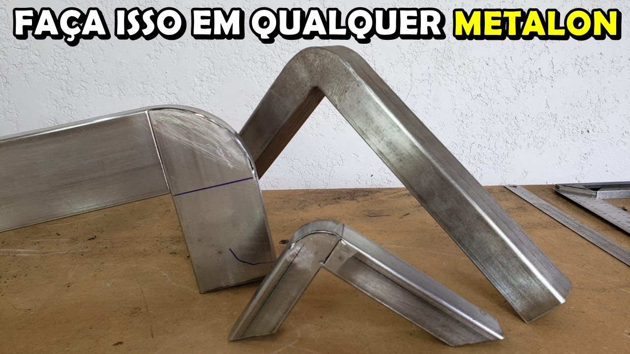 Como Fazer Canto Arredondado em Qualquer Tamanho de Metalon