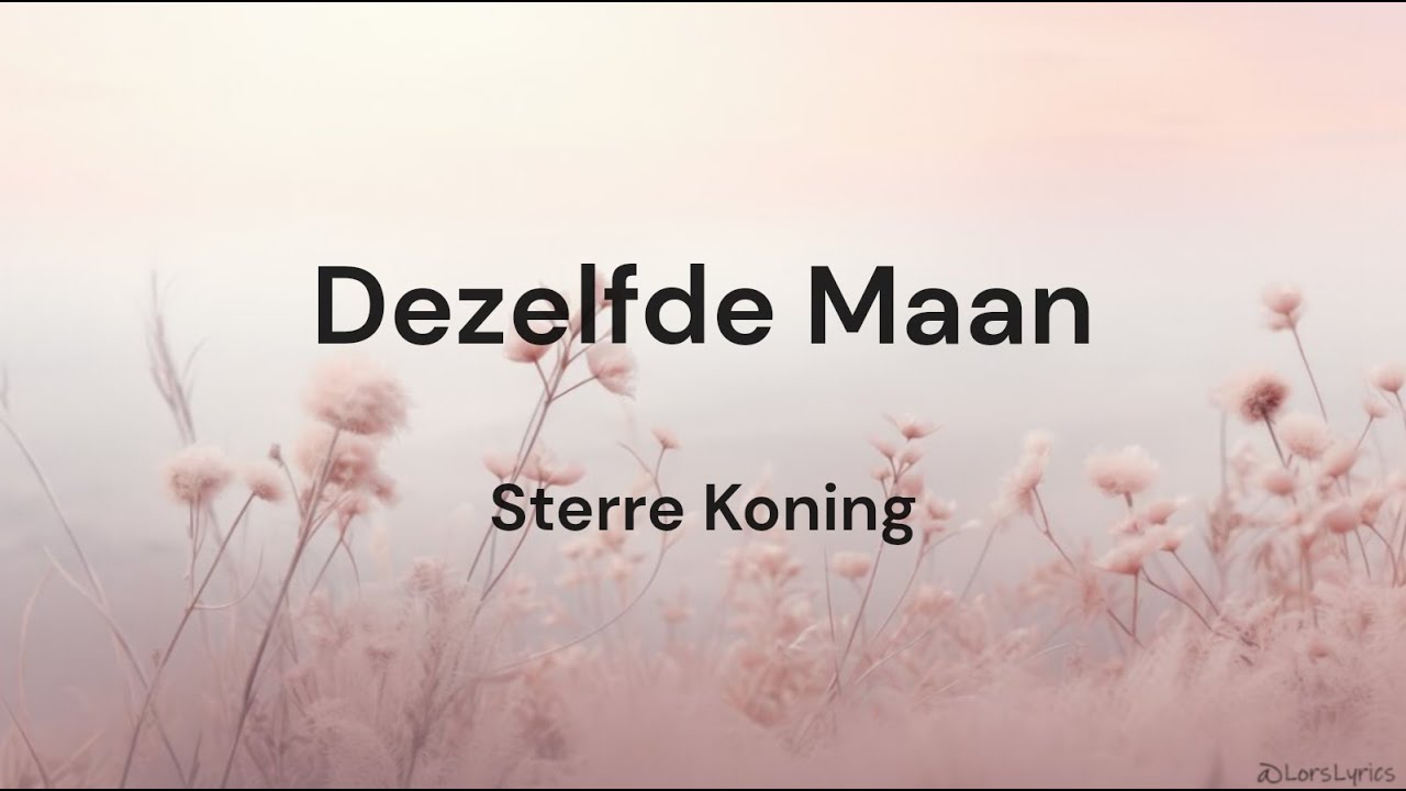 Dezelfde Maan - Sterre Koning LYRICS/SONGTEKST