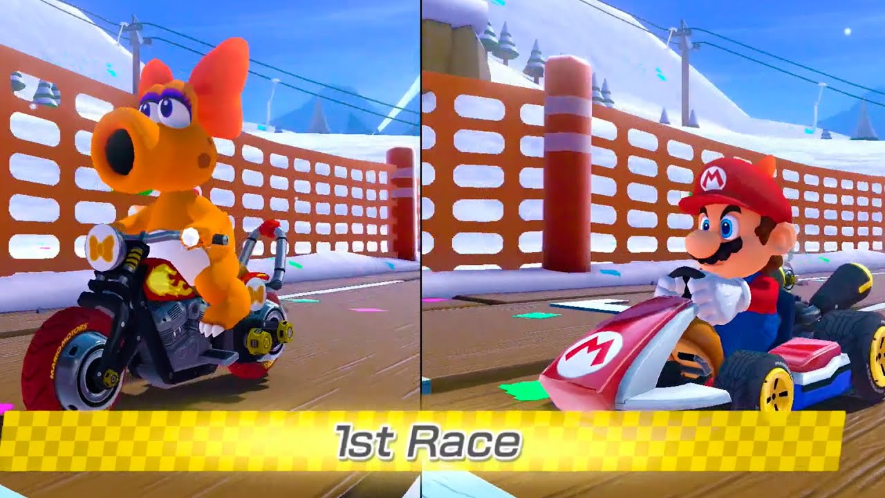Mario Kart 8 Deluxe New DLC Wave 1-4 – 2 Players (Switch Gameplay)