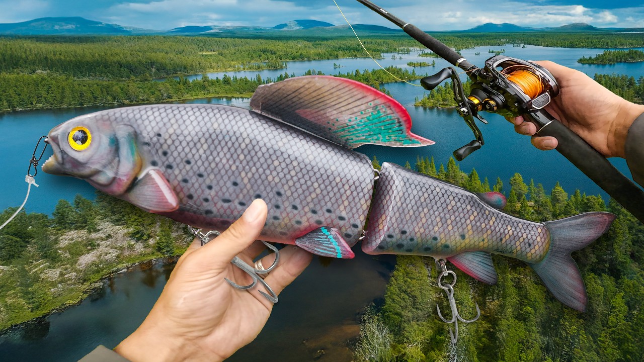 Fishing a MASSIVE Grayling Swimbait for Mountain Giants... 🏔️🐊