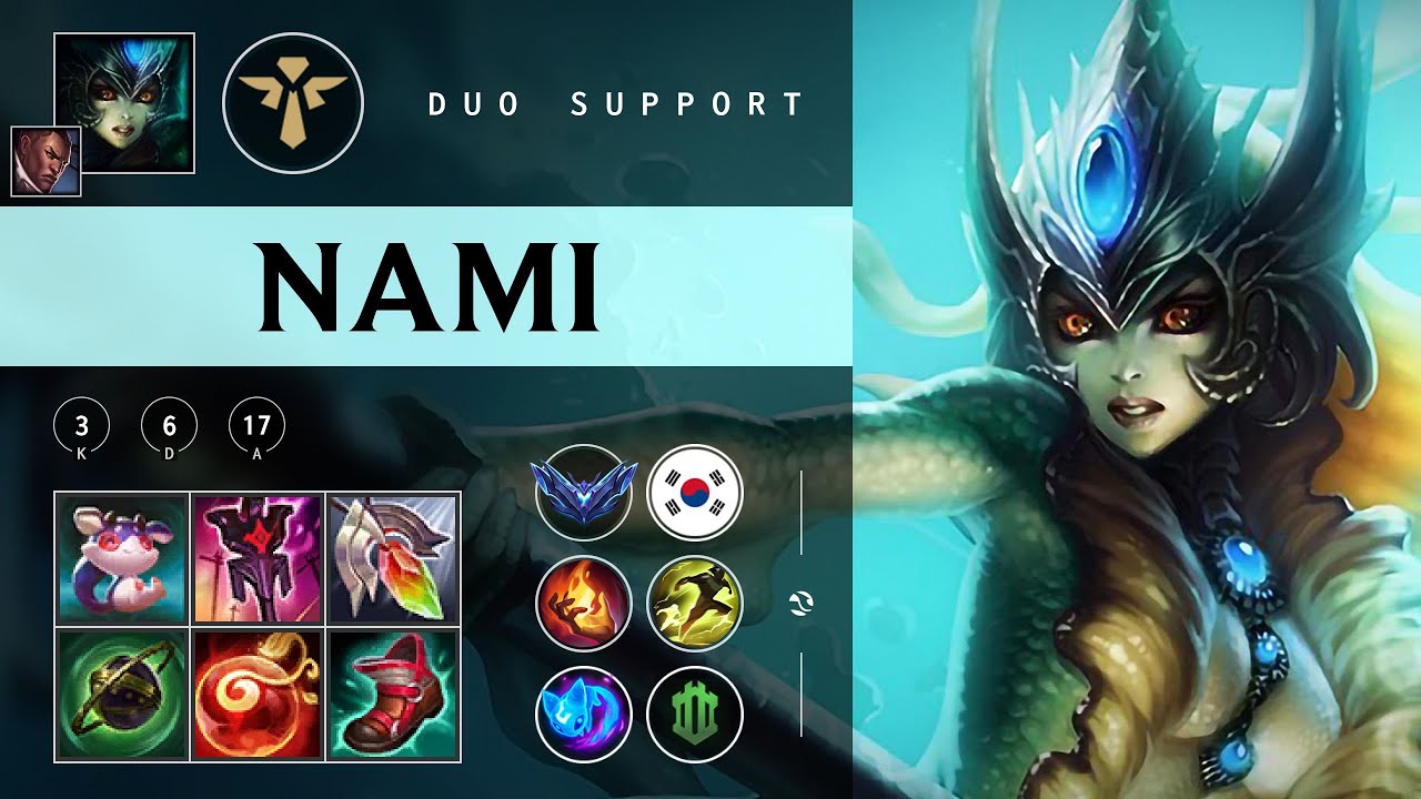 Nami Support vs Yuumi - KR Diamond Patch 25.24