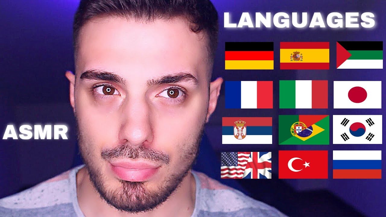 ASMR Whispers in 12 Different Languages | Spanish,Japanese,German,French,Portuguese & more.