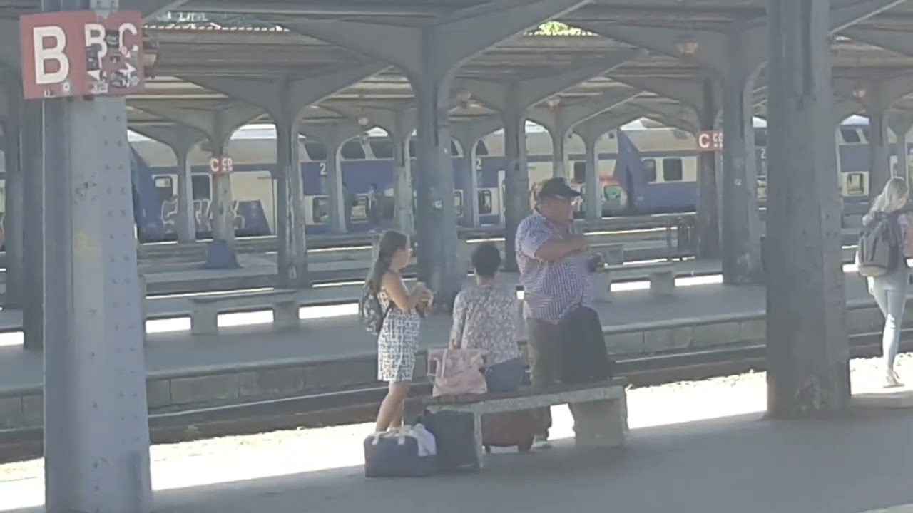 Activitate feroviară în gara București Nord (28.07.2023)