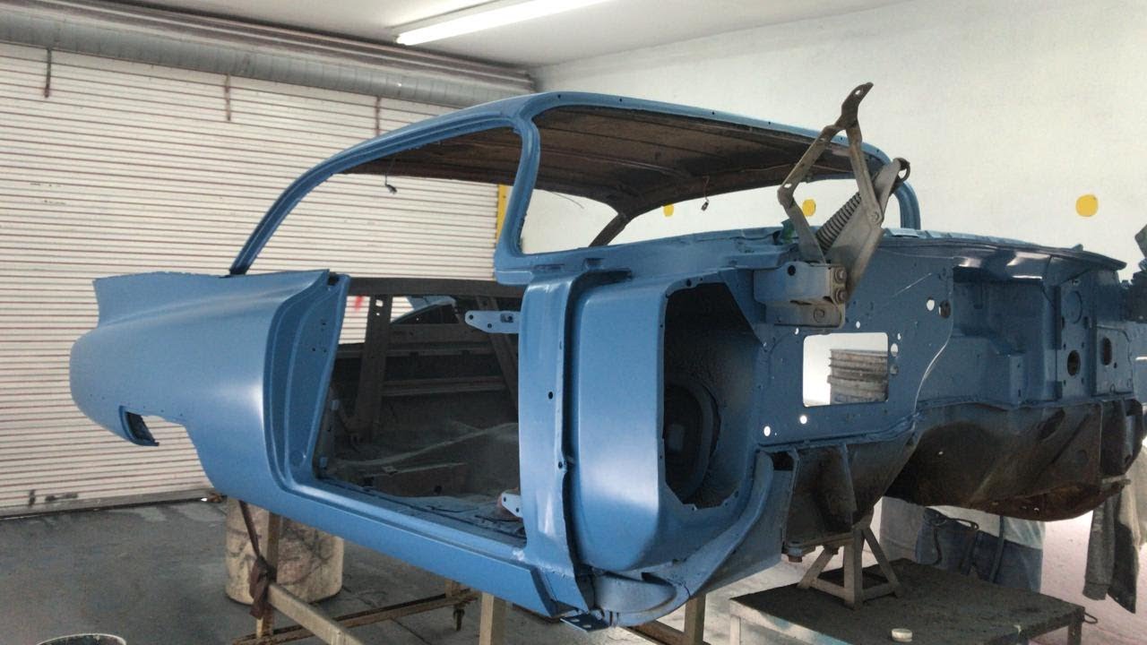 PAINTED! First part of the body restoration - 1960 Cadillac Coupe de Ville