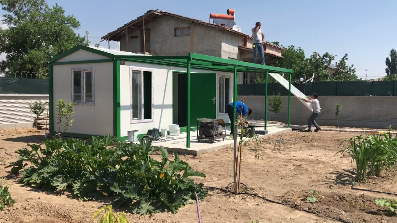 KONTEYNER KURULUM BAĞ EVİ 1 SAAT'DE TESLİM SENA PREFABRİK FARKLI İLE