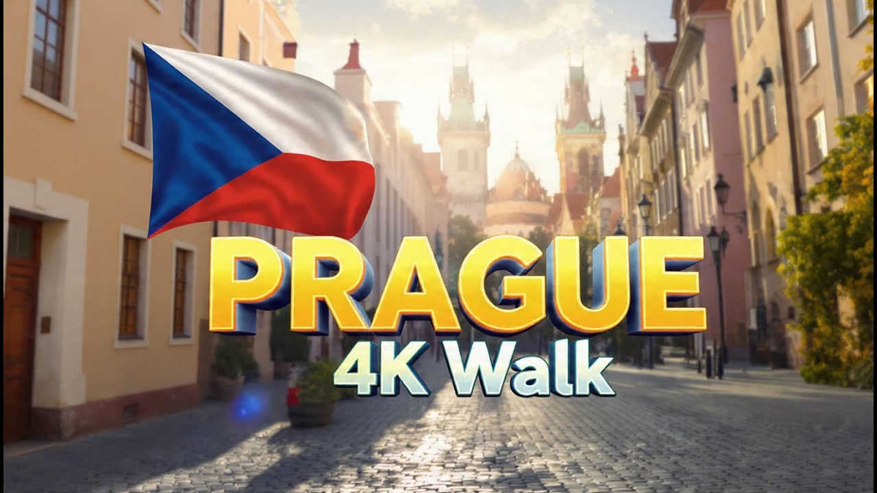 PRAGUE 4K Walk | Czech Republic Main Station to Old Town Square🚶‍♂️✨