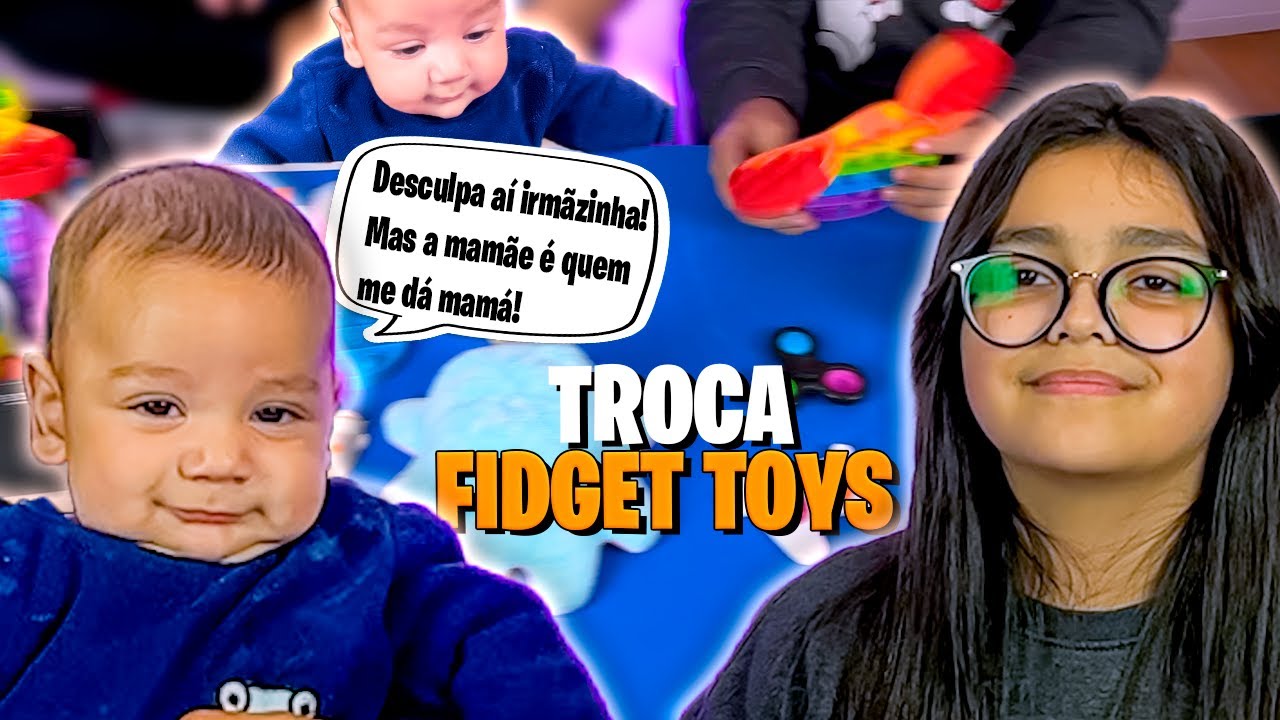NO QUE O LUCCA TOCAR VAMOS TROCAR. TROCA DE FIDGET TOYS COM MEU IRMÃO.