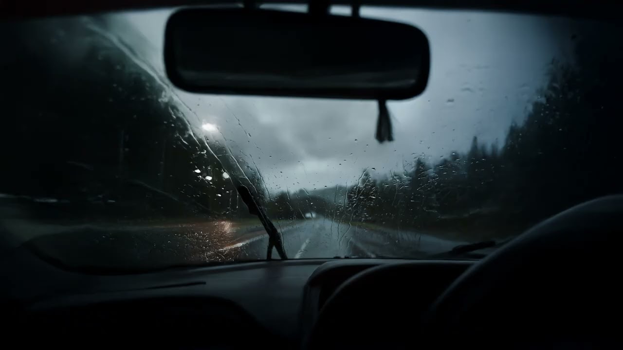Cozy Car Rain Sounds – 3 Hours | Sleep Instantly (4K)