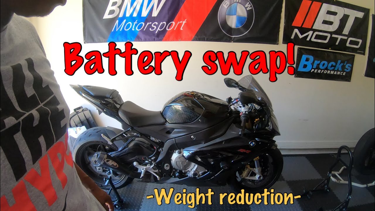 The ZOLOMON project begins- 2016 BMW S1000rr- How to change the battery - firepower lithium battery!