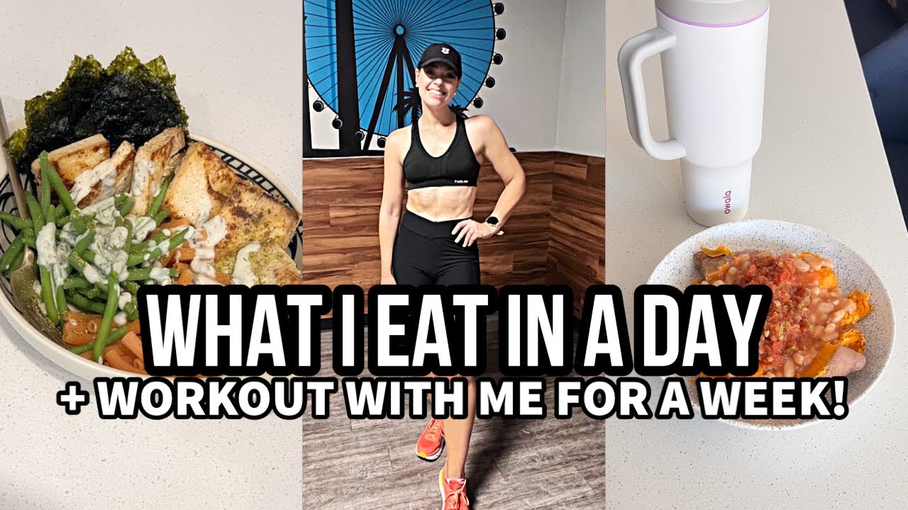 WHAT I EAT IN A DAY High Protein Plant Based 120g Protein + Workout With Me For A Week