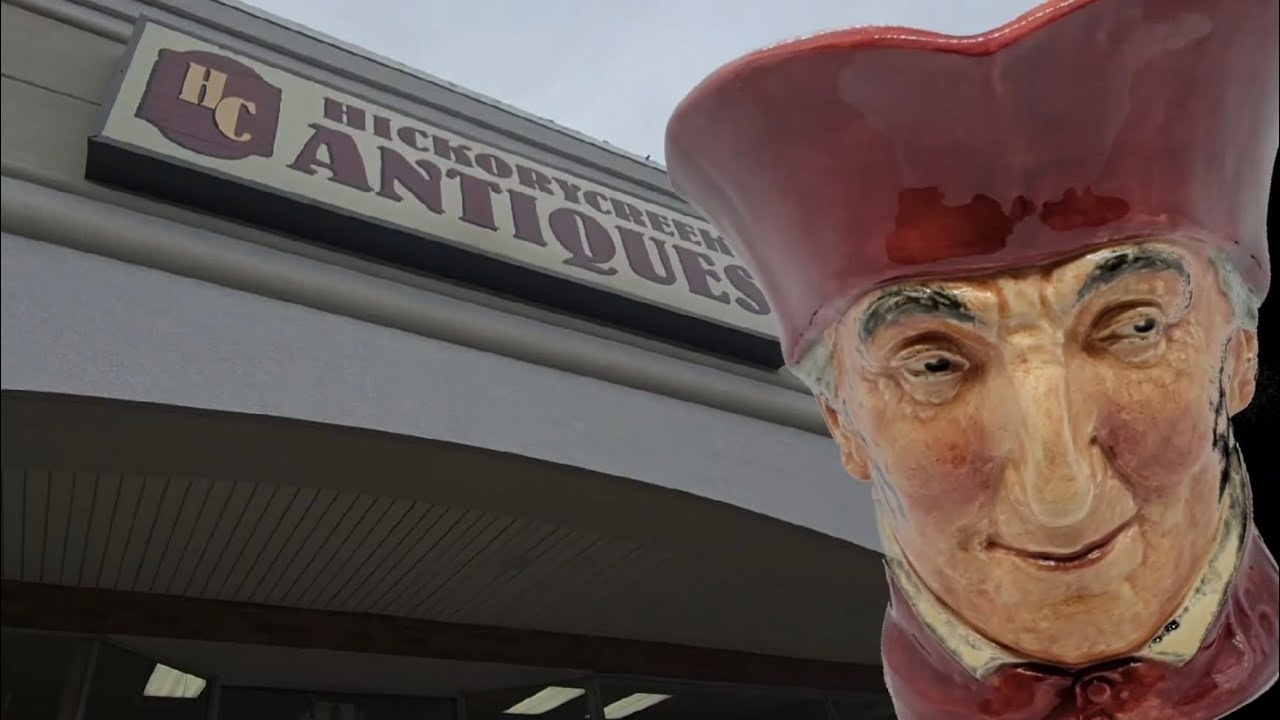 Toby hunting at hickory creek antiques! 