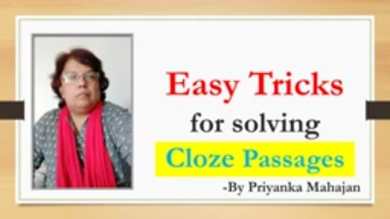 How to solve Cloze Passage? English Grammar