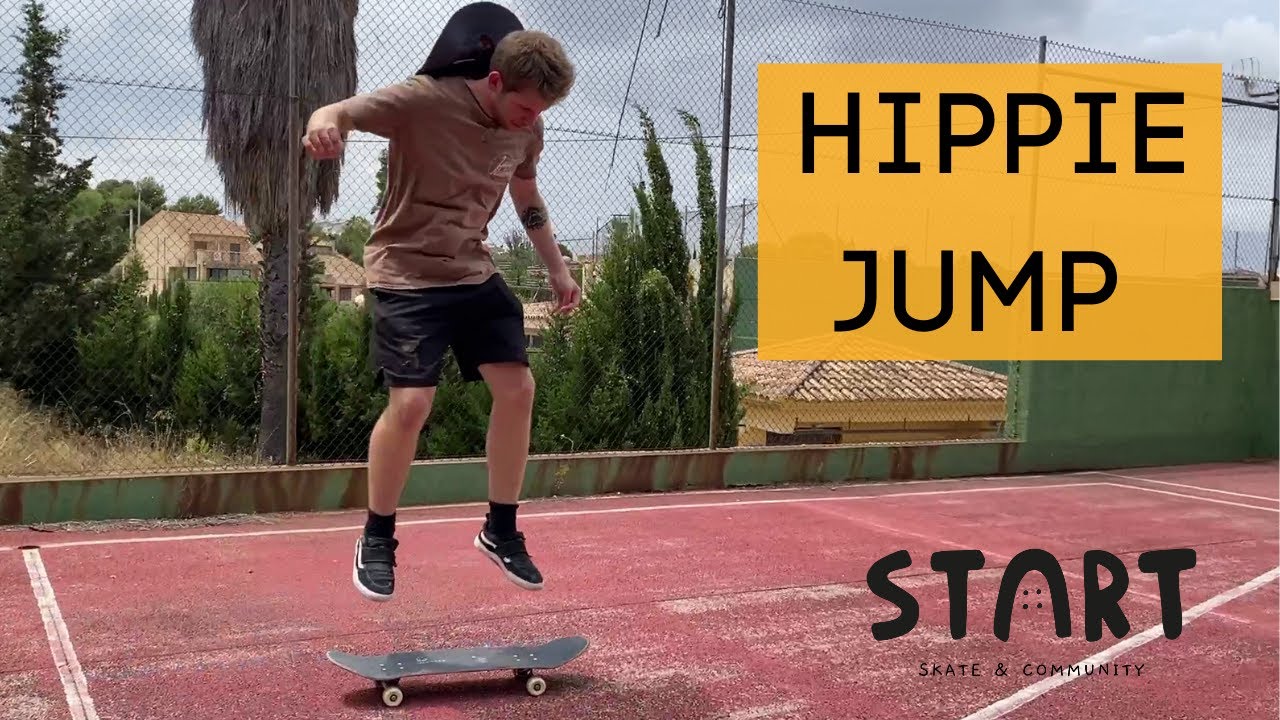 HIPPIE JUMP USEFUL TRICK BEFORE OLLIE FOR BEGINNERS
