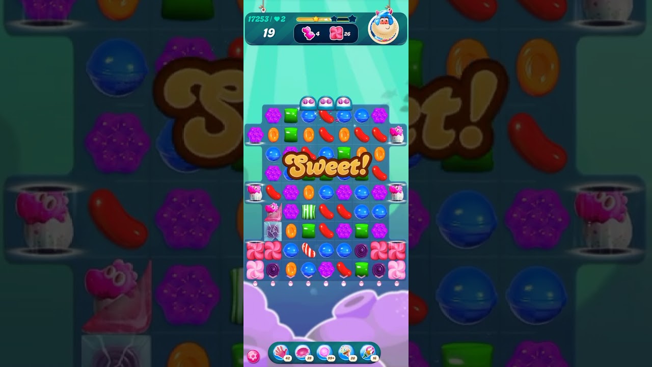 Candy Crush Saga Level 17253 without boosters  糖果大爆險  कैंडी क्रश सागा #candy 