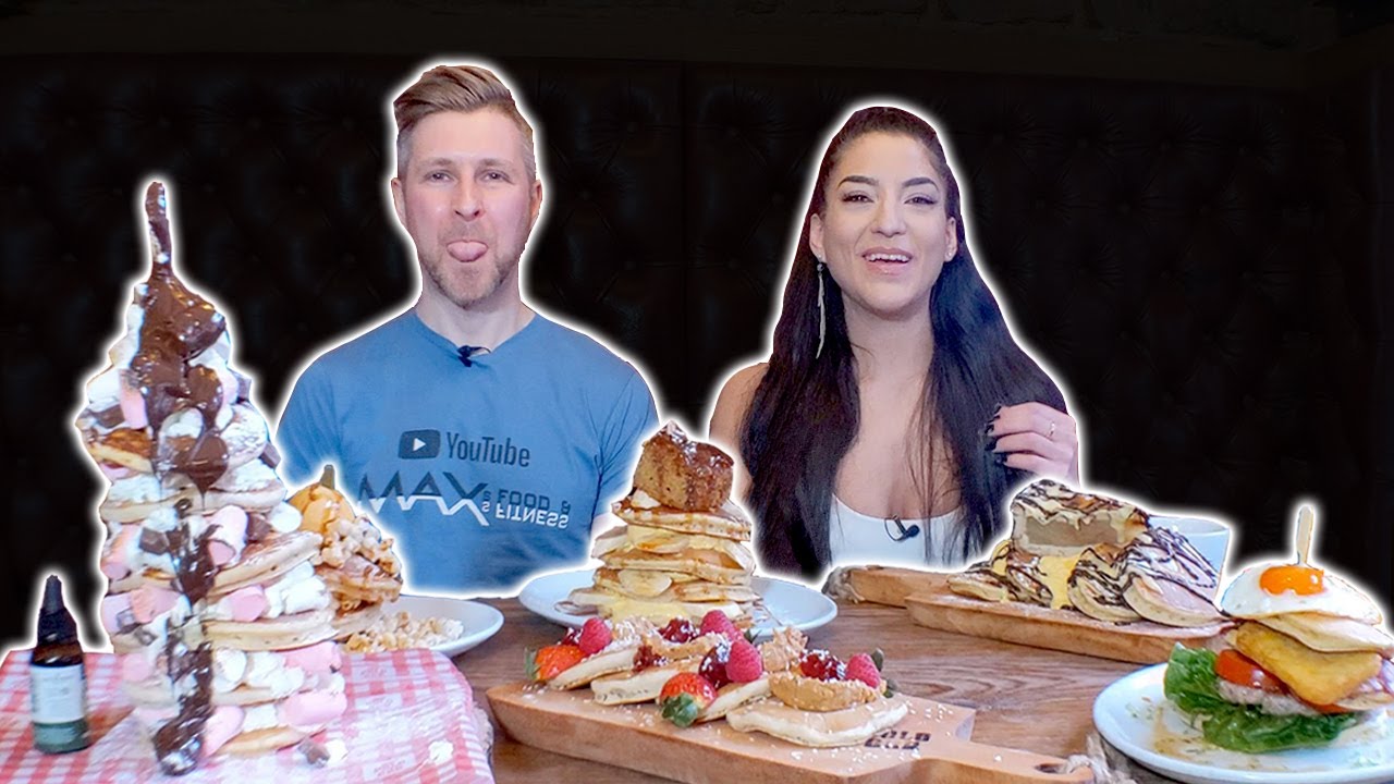 ENTIRE PANCAKE MENU - LEAH SHUTKEVER in UNDER 10 MINUTES @Polo Bar Pancake Day 2022 | food challenge
