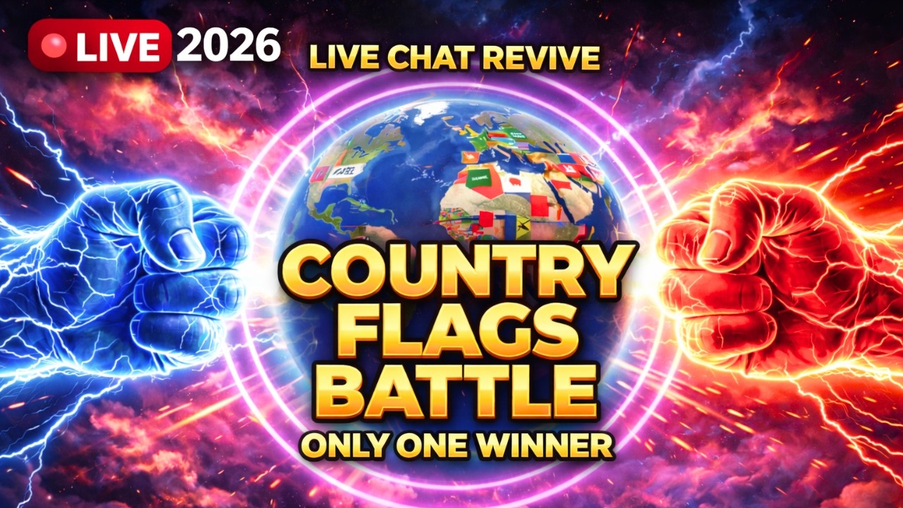 Learn  Country Flags Battle 2026 🌍 | Only One Winner 🏆 | Chat Revive Challenge!a