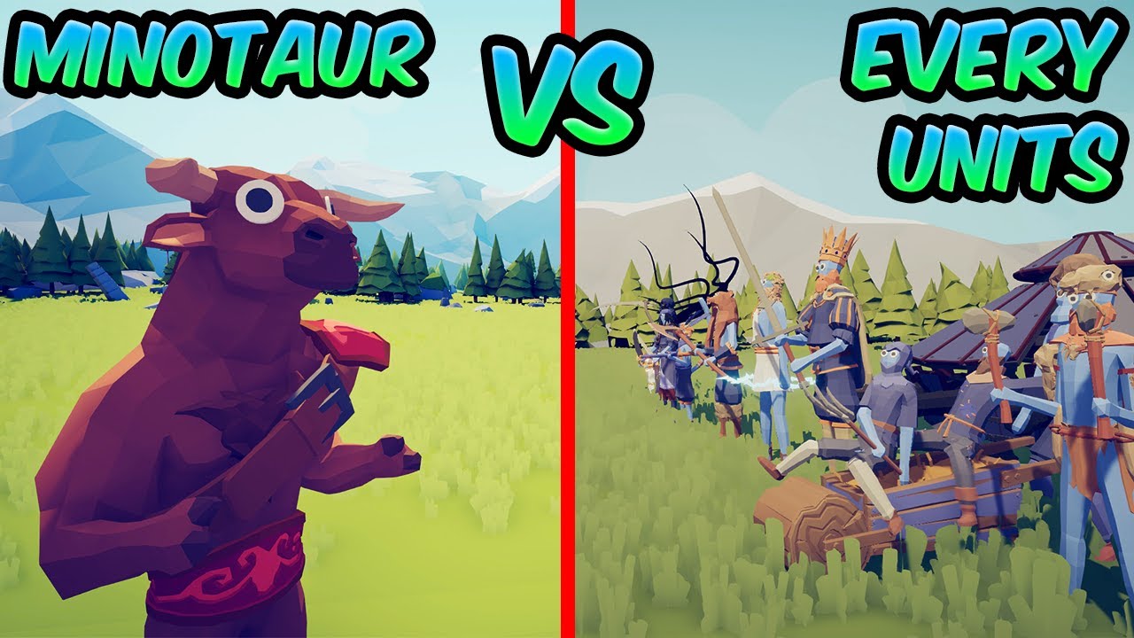 MINOTAUR vs EVERY UNITS! ⚔️😱😱| TABS - Totally Accurate Battle Simulator