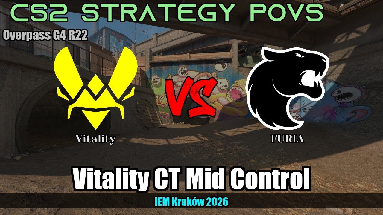 Vitality CT Mid Control - Overpass G4R22 | Vitality | IEM Kraków 2026