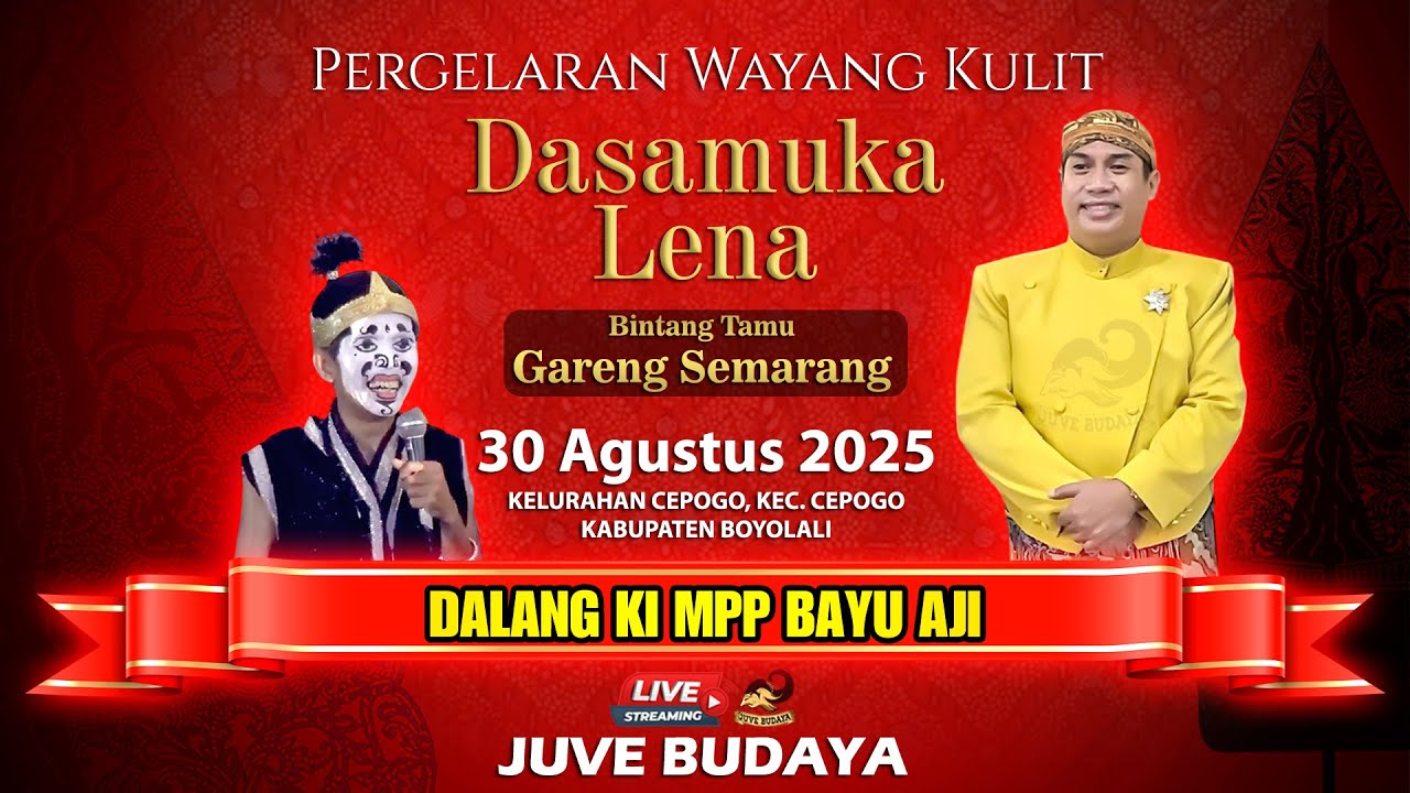 🔴 LIVE WAYANG KULIT KI MPP BAYU AJI - Feat Gareng Semarang - Dasamuka Lena - 30 Agustus 2025