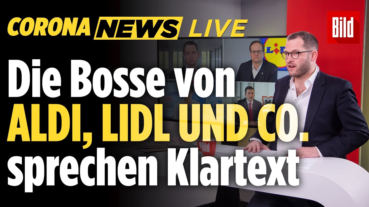 Chefs von Aldi, Lidl, Rewe, Müller: So sichern wir die Versorgung in Zeiten von Corona