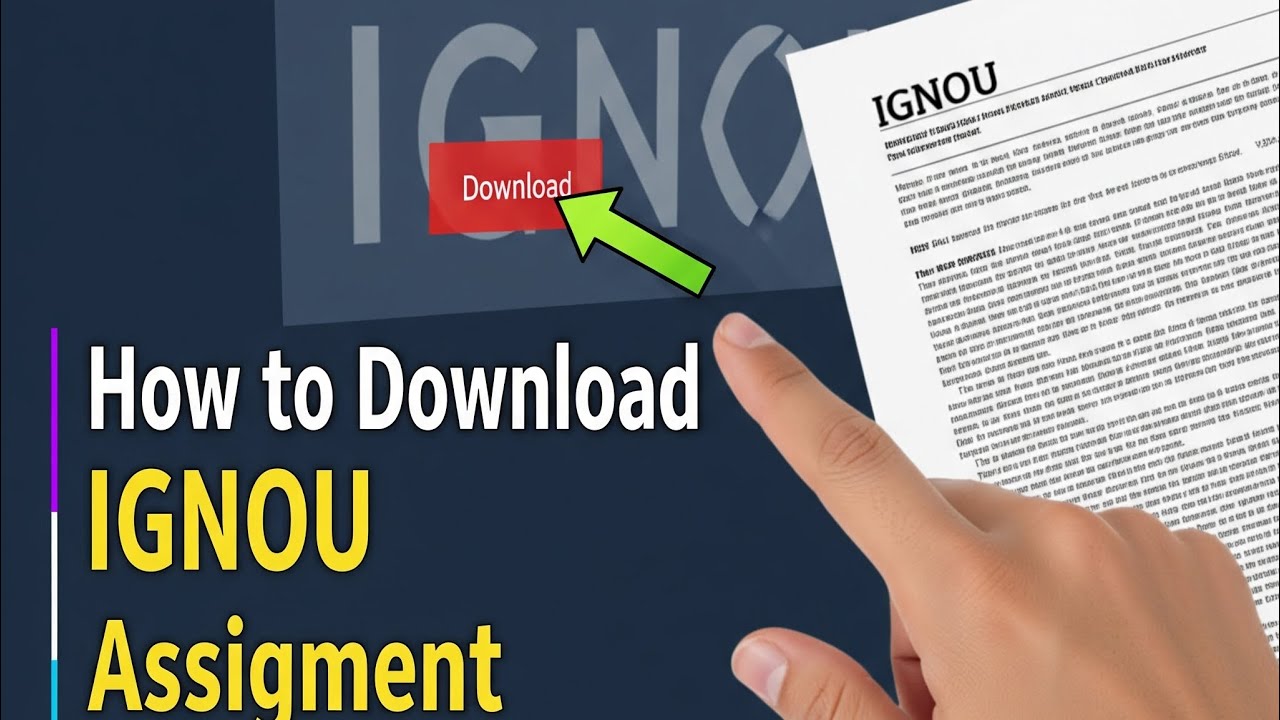 How to download ignou assignment question paper?  #ignou