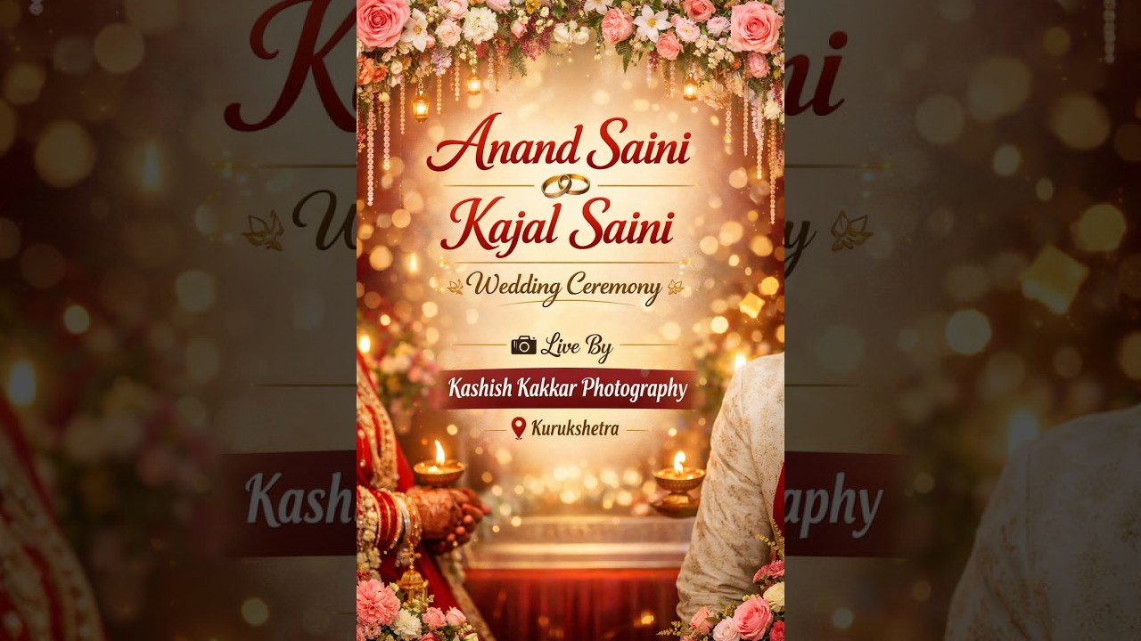 Anand saini weds Kajal saini Wedding live by Kashish kakkar photography kurukshetra.