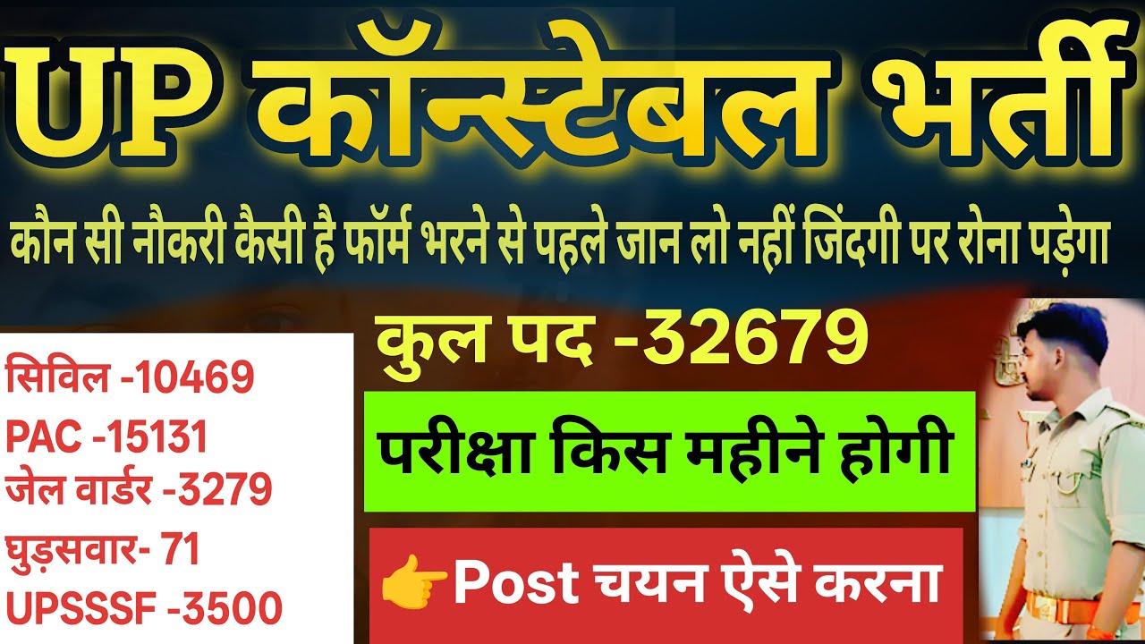 UP Police कांस्टेबल भर्ती फॉर्म भरने से पहले यह वीडियो देख लें  