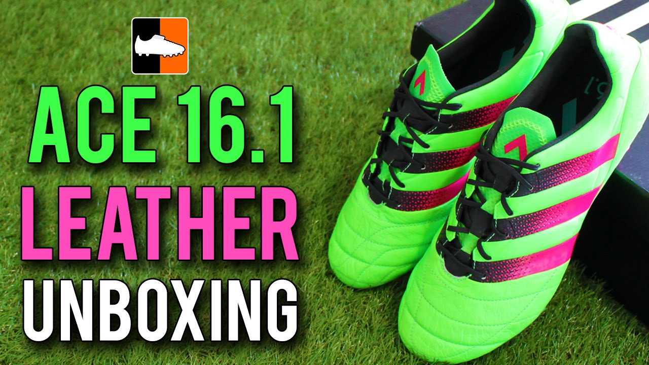 adidas Ace 16.1 Leather Unboxing - Solar Green/Shock Pink/Black Edition