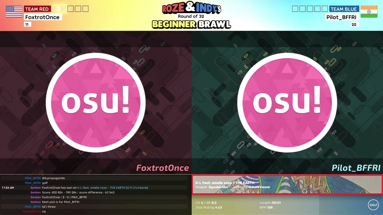 Roze & Indy's Beginner Brawl | Ro32: FoxtrotOnce vs. Pilot_BFFRI