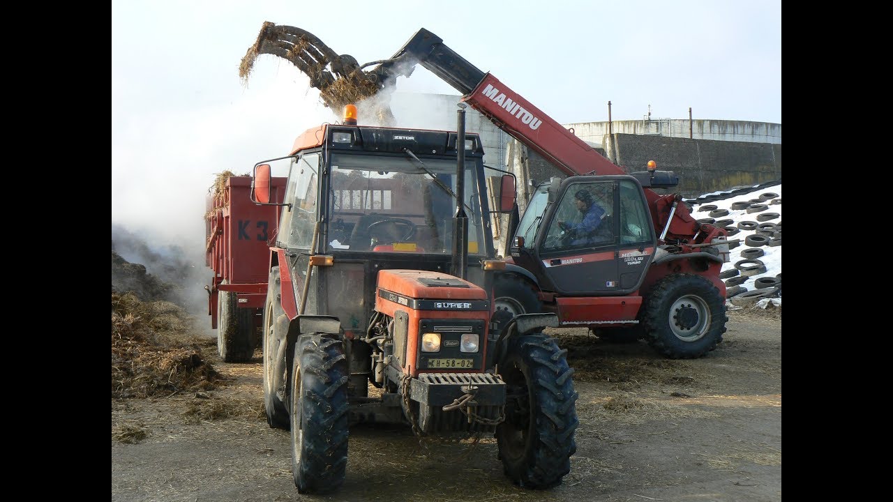Vyvážení hnoje 2018 - Z.A.S Úžice/Zetor 6340,Manitou