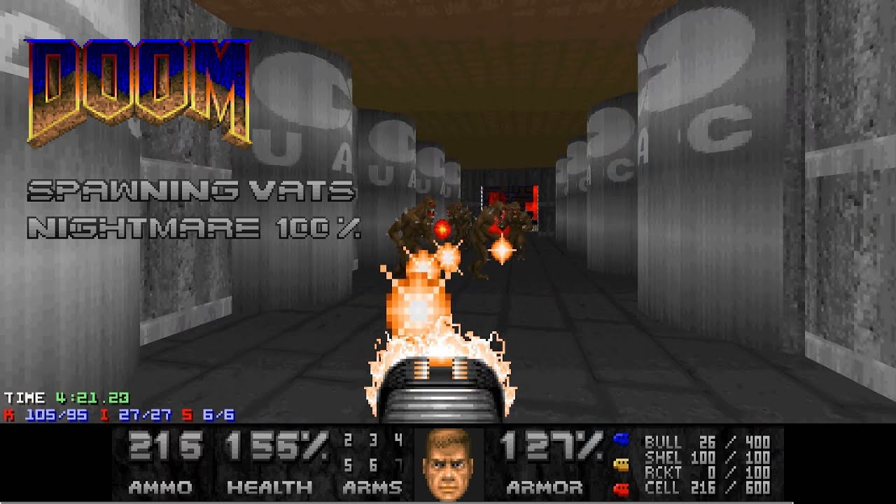 [PC] Doom - E2M7: Spawning Vats -- Nightmare 100%
