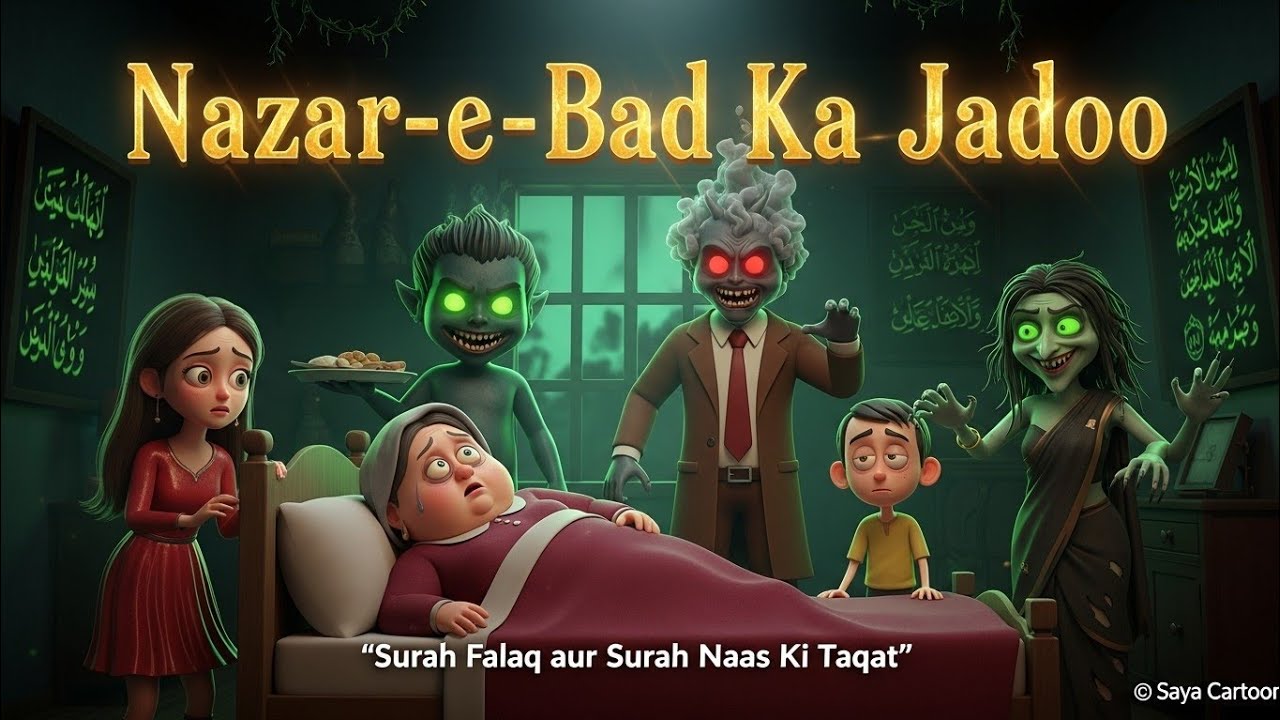 Nazar-e-Bad Ka Jadoo | Surah Falaq Surah Naas Ki Taqat @Sayacartoon 
